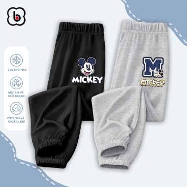 Quần dài bé trai BabyloveGO Disney jogger thun co giãn thu đông, giá 109.000 VND