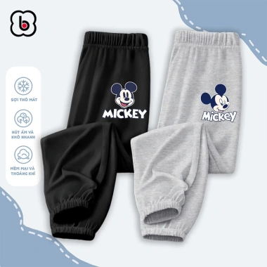 Quần dài bé trai BabyloveGO Disney jogger thun co giãn thu đông, giá 109.000 VND