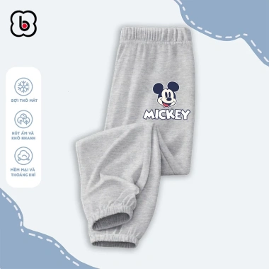 Quần dài bé trai BabyloveGO Disney jogger thun co giãn thu đông, giá 109.000 VND