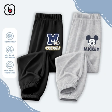 Quần dài bé trai BabyloveGO Disney jogger thun co giãn thu đông, giá 109.000 VND