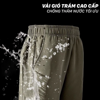 Quần dài bé trai BabyloveGo QG01 Quần gió thời trang, chống thấm nước, túi hộp, 199.000đ