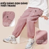 Quần dài bé trai BabyloveGo QG01 Quần gió thời trang, chống thấm nước, túi hộp, 199.000đ 6