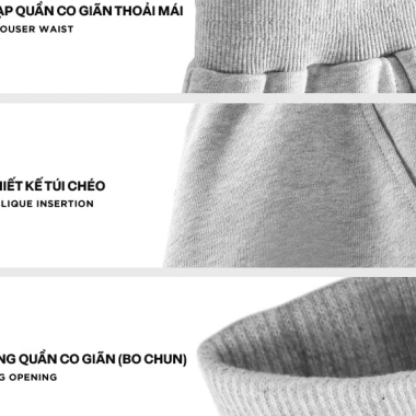 Quần dài bé trai BabyloveGO QN005 nỉ hai da dày ấm, dáng thể thao, giảm 18% còn 99.000đ 7