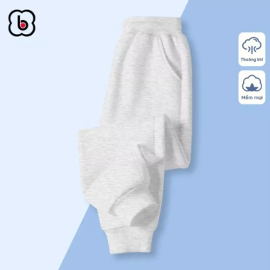 Quần dài bé trai BabyloveGO thu đông, nỉ hai da mềm mịn, ấm áp giữ nhiệt cho bé 1‑10 tuổi - Giá ưu đãi 149.000₫