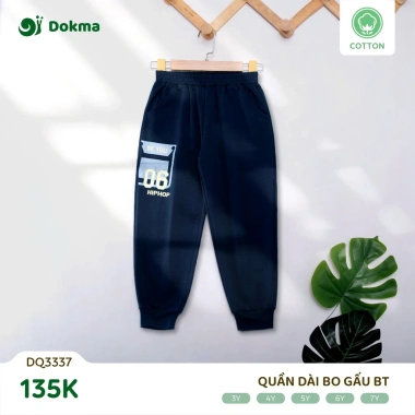 Quần dài bo gấu Dokma bé 2-7 tuổi, mã DQ2.358/DQ3.267/DQ3.317/DQ3.337, giảm còn 115k 10