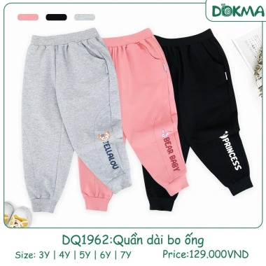 Quần Dài Bo Ống 11-23kg Thời Trang Bé Trai Bé Gái Dokma - Giá 125k Giảm Đặc Biệt 3