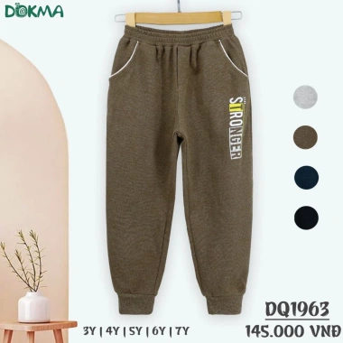 Quần Dài Bo Ống 11-23kg Thời Trang Bé Trai Bé Gái Dokma - Giá 125k Giảm Đặc Biệt 5
