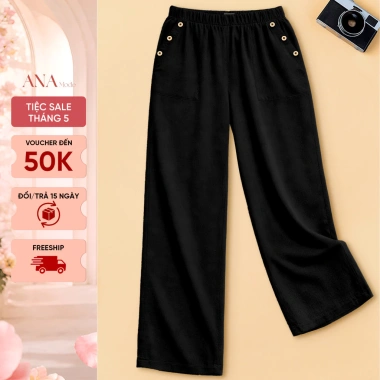 Quần Dài Dáng Suông Trung Niên ANA Mode Linen Thanh Lịch Đi Chơi Quà Tặng Mẹ Giá 390.000 Quần Dài Dáng Suông Trung Niên ANA Mode Linen Thanh Lịch Đi Chơi Quà Tặng Mẹ Giá 390.000