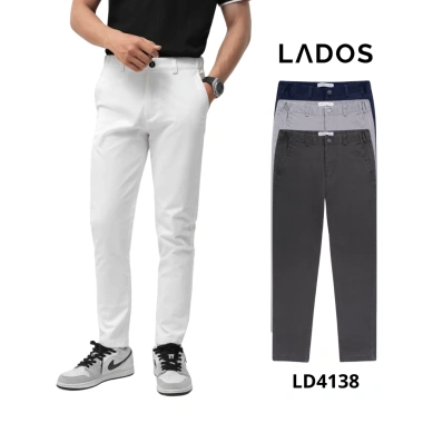 Quần dài kaki công sở nam LADOS-14.138 chất liệu cao cấp không bai xù, phong cách quý ông, giá ưu đãi 262.000₫