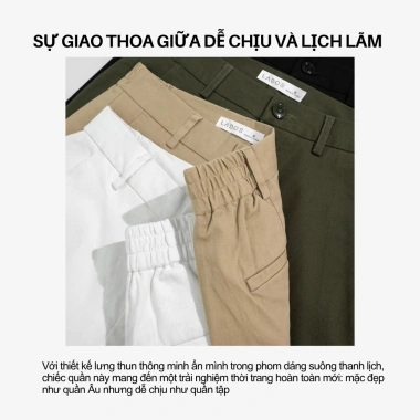 Quần dài kaki nam form suông LADOS 4.196 vải dày dặn màu trơn, basic dễ phối công sở và dạo phố giảm giá 20%