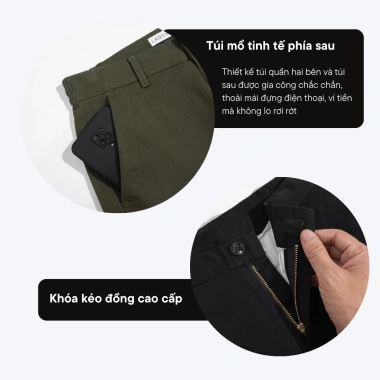 Quần dài kaki nam form suông LADOS 4.196 vải dày dặn màu trơn, basic dễ phối công sở và dạo phố giảm giá 20%