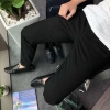 Quần dài nam ống côn kaki dày dặn slimfit trắng đen Giá chỉ 174.000đ GUSSET 10