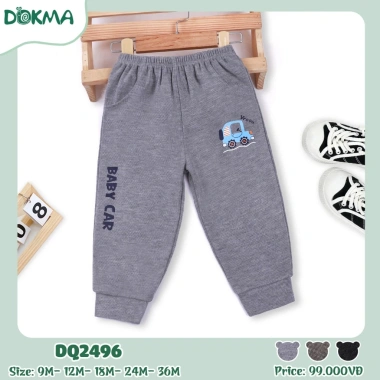 Quần Dài Nỉ Mỏng & Da Cá Mềm Mại Bé Trai Dokma DQ2.496/DQ2.562 - Giá 99.000