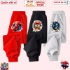 Quần Dài Nỉ Siêu Nhân Người Nhện 3D CIUCIU KID Cạp Chun Bo Gấu Co Dãn Mềm Mịn Ấm 169k 3