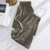 Quần dài nữ Bigsize lưng cao ống rộng cạp chun lụa lạnh mỏng mùa hè phong cách Hàn Quốc - giá chỉ 288.878 VND 4