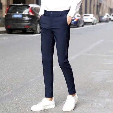 Quần Dài Tây Âu Nam Form Ôm Boby, Vải Cotton Co Giãn, Phù Hợp Học & Công Sở 3