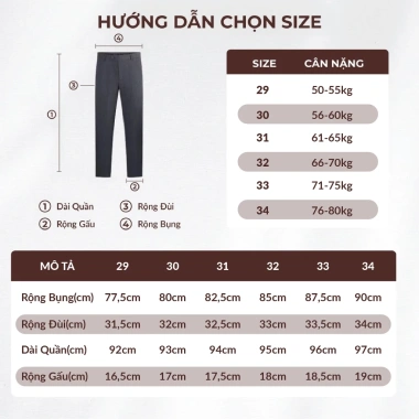 Quần Dài Tây Nam Cao Cấp LARINO Co Giãn 2 Chiều, Xuất Xịn, Chuẩn Form, Sang Trọng - 256.675₫