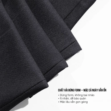 Quần Dài Tây Nam GUZADO Cạp Cao Hách Đứng Suông Chất Liệu Cao Cấp Không Nhăn 425k 6