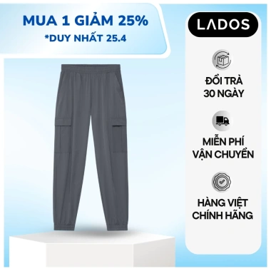 Quần dài thể thao Jogger nam LADOS-4.157 vải gió cao cấp, cạp chun thoải mái, giá 199.000 VND