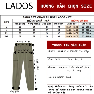 Quần dài thể thao Jogger nam LADOS-4.157 vải gió cao cấp, cạp chun thoải mái, giá 199.000 VND 6 Quần dài thể thao Jogger nam LADOS-4.157 vải gió cao cấp, cạp chun thoải mái, giá 199.000 VND 6