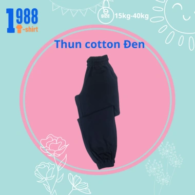 Quần dài thun cotton thu đông cho bé trai, bé gái 15‑40kg, thoáng mát, giảm giá 4 Quần dài thun cotton thu đông cho bé trai, bé gái 15‑40kg, thoáng mát, giảm giá 4