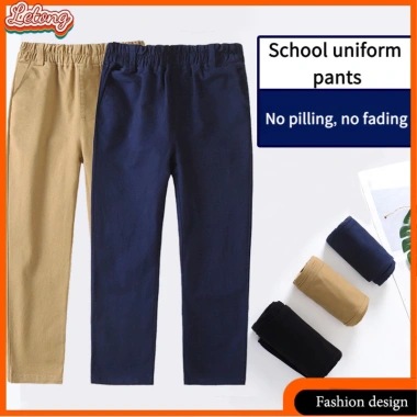 Quần đồng phục đi học trẻ em màu xanh hải quân kaki cho học sinh trung học - giảm còn 289.170₫