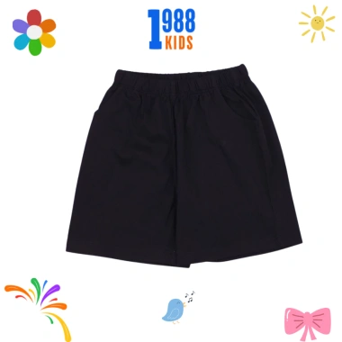 Quần Đùi 1.988Kids Cotton Trơn Size 15-40kg Nhiều Màu Cho Bé Gái, Trai Giá 84.000