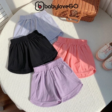 Quần đùi bé gái BabyloveGO QG02 vải gió mềm nhẹ, thoáng mát, thể thao năng động 89.000₫