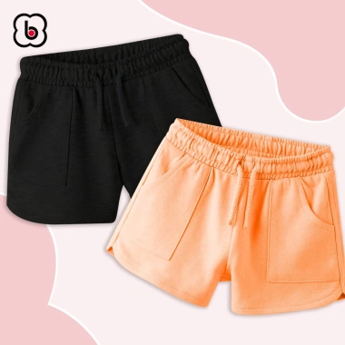 Quần đùi bé gái BabyloveGO QT009 cạp chun co giãn thoải mái - Giá chỉ 83.300₫