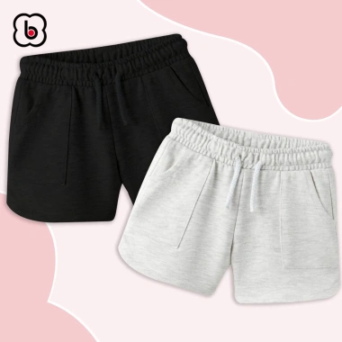 Quần đùi bé gái BabyloveGO QT009 cạp chun co giãn thoải mái - Giá chỉ 83.300₫