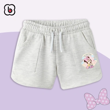 Quần đùi bé gái BabyloveGO short mùa hè co giãn thoáng khí in hình Mickey Mouse 119k