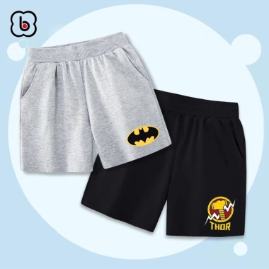 Quần đùi bé trai BabyloveGO 2.026 short thun in hình siêu anh hùng Giá 99.000đ 3