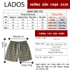 Quần Đùi Caro Nam LADOS-4.192 Chất Thô Tici Cao Cấp dày dặn có túi mặc nhà giá 104.000 VND 6