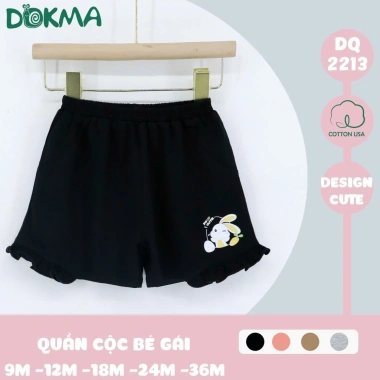 Quần Đùi Cotton Bé Gái 8-13kg Dokma DQ951-2.856 - Giá ưu đãi 55.000 VNĐ 2 Quần Đùi Cotton Bé Gái 8-13kg Dokma DQ951-2.856 - Giá ưu đãi 55.000 VNĐ 2