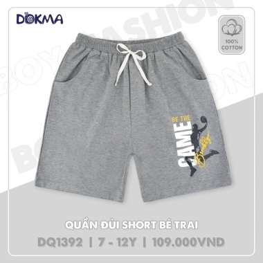 Quần Đùi Cotton Bé Trai 22-42kg Thể Thao Dokma DQ1.392 DQ1.417 DQ175 DQ2.083 - Mềm Mại, Khoẻ Khoắn, Giá 109k 10