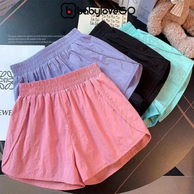 Quần đùi gió bé gái BabyloveGO QG02 Vải mềm nhẹ, thoáng mát, dáng thể thao năng động, giá 89.000
