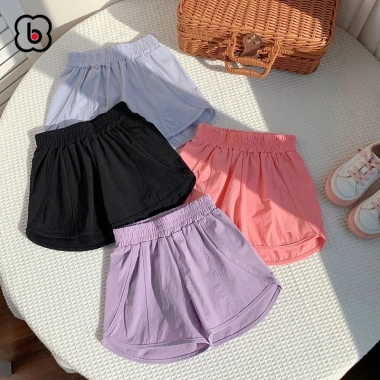 Quần đùi gió bé gái BabyloveGO QG02 Vải mềm nhẹ, thoáng mát, dáng thể thao năng động, giá 89.000