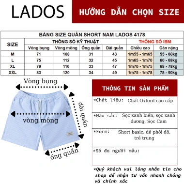Quần Đùi Kẻ Sọc Nhí Lưng Chun Dây Rút Oxford Cao Cấp - Form Basic Dễ Phối 8