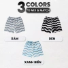 Quần Đùi Lưng Chun Dây Rút Lụa Họa Tiết Sóng Biển LADOS-4.180 Mùa Hè Trẻ Trung 2