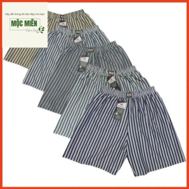Quần Đùi Nam AP31 Kẻ Sọc - Quần Ngủ cho Nhà và Dạo Phố, Size 35‑90kg, Đa Màu, 19.900₫ 5 Quần Đùi Nam AP31 Kẻ Sọc - Quần Ngủ cho Nhà và Dạo Phố, Size 35‑90kg, Đa Màu, 19.900₫ 5