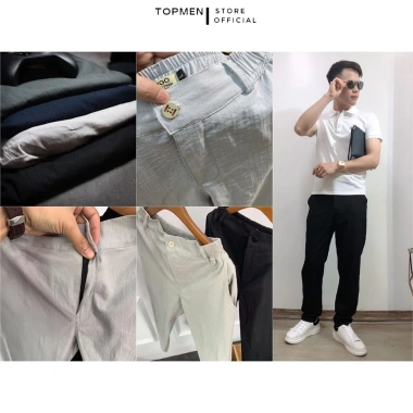 Quần đũi nam dài ống suông TOPMEN vải mềm thoáng mát slimfit chỉ 99k 9