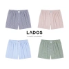 Quần đùi nam LADOS-7.151 chất kate mềm mát, họa tiết caro kháng khuẩn basic 2