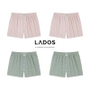 Quần đùi nam LADOS-7.151 chất kate mềm mát, họa tiết caro kháng khuẩn basic 10