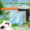 Quần đùi ngủ nam MICRO ICE mát lạnh combo 3, thoáng mát mùa hè, co giãn 145.000₫