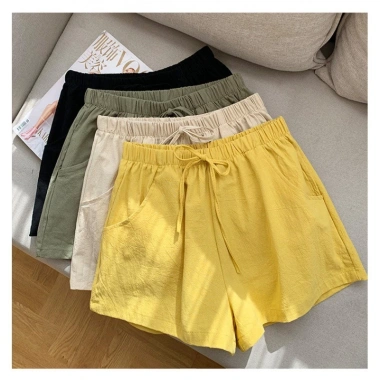 Quần đùi nữ ống rộng cạp chun bigsize, chất liệu mềm, thoáng mát, giá 60.000₫ 3