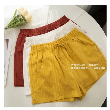 Quần đùi nữ ống rộng cạp chun bigsize, chất liệu mềm, thoáng mát, giá 60.000₫ 5