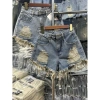 Quần đùi short jean nữ lưng cao rách, đùi lộ túi hack thời trang - Giá chỉ 129k 3