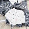 Quần đùi short jean nữ lưng cao thêu thời trang MS05 Giá chỉ 139k 2