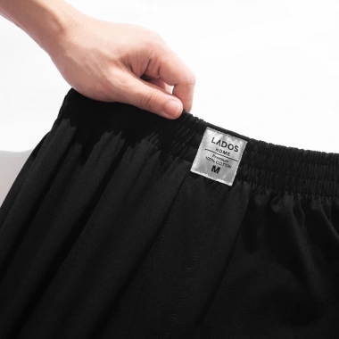Quần đùi thun nam LADOS-4.156 cotton 4 chiều dày dặn, co giãn, mịn mát – thời trang tập thể thao, mặc nhà, chỉ 144k