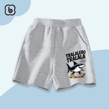 Quần đùi Tralalero BabyloveGO chất nỉ da cá thể thao cho bé 1‑10 tuổi, giá 99.000 VNĐ 5